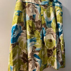 New Talbots 24 inch silk pleated skirt